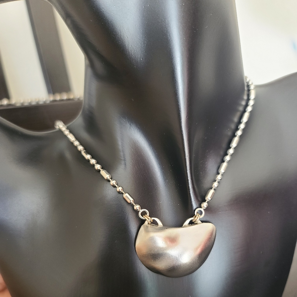 Karen Palmer silver tone necklace